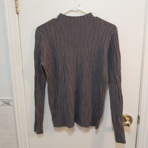 Grey Sparkly Longsleeved Top Size Medium (M)